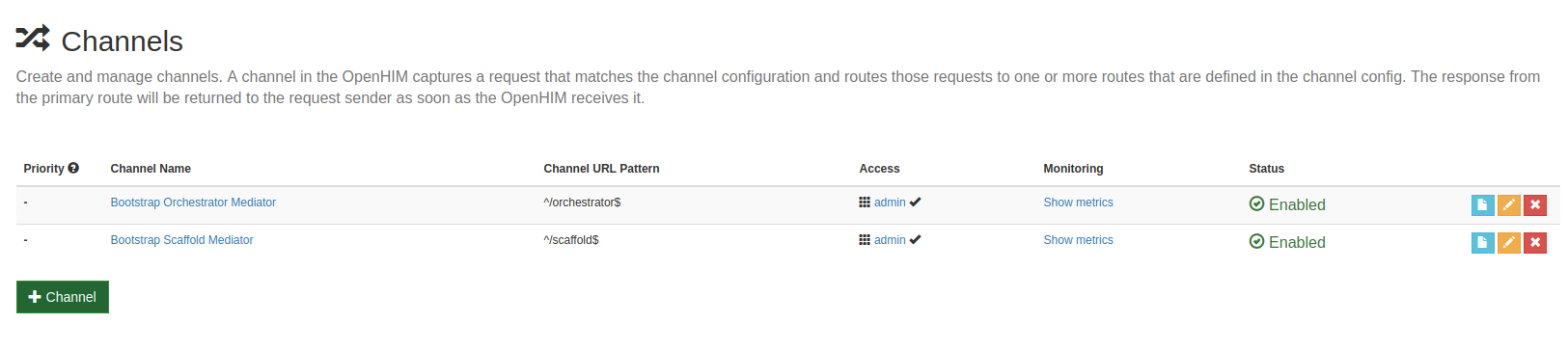 Orchestrator Channel